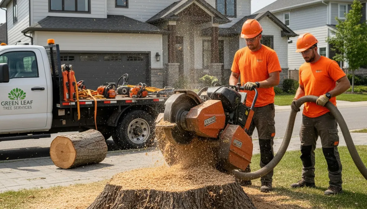 Professional stump removal service in Los Angeles, CA with safe tree grinding and cleanup