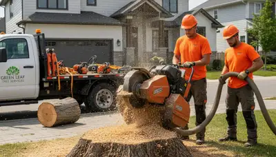 Professional stump removal service in Los Angeles, CA with safe tree grinding and cleanup