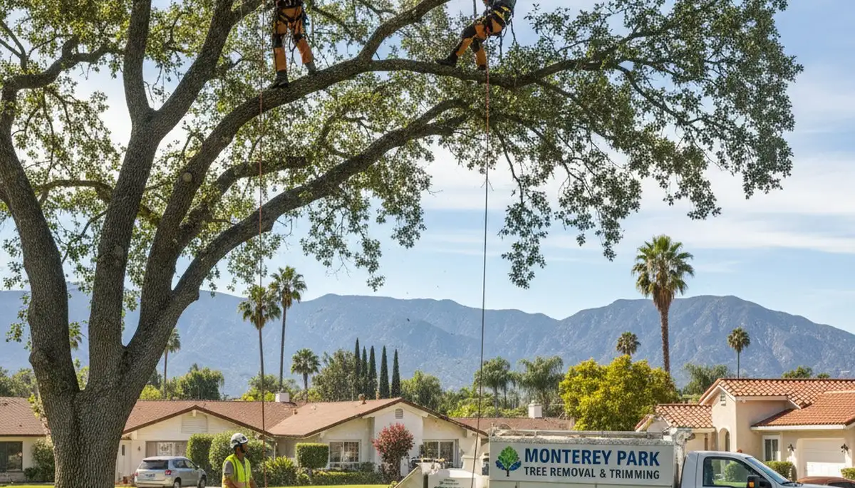 Professional tree removal service equipment in Los Angeles, CA